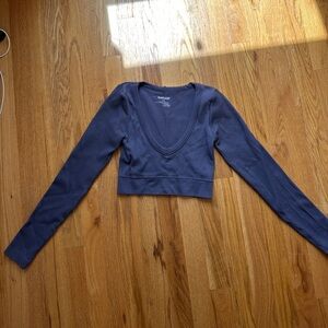 GARAGE ribbed cropped long sleeve - xsmall